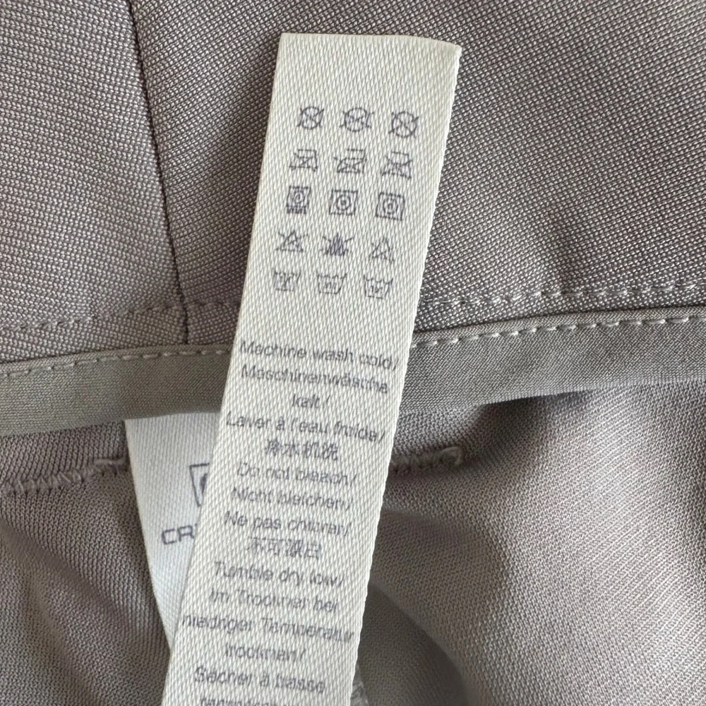CRZ YOGA 38x30 Light Gray Technical Travel Tapered‎ Trousers Men's Golf Pants